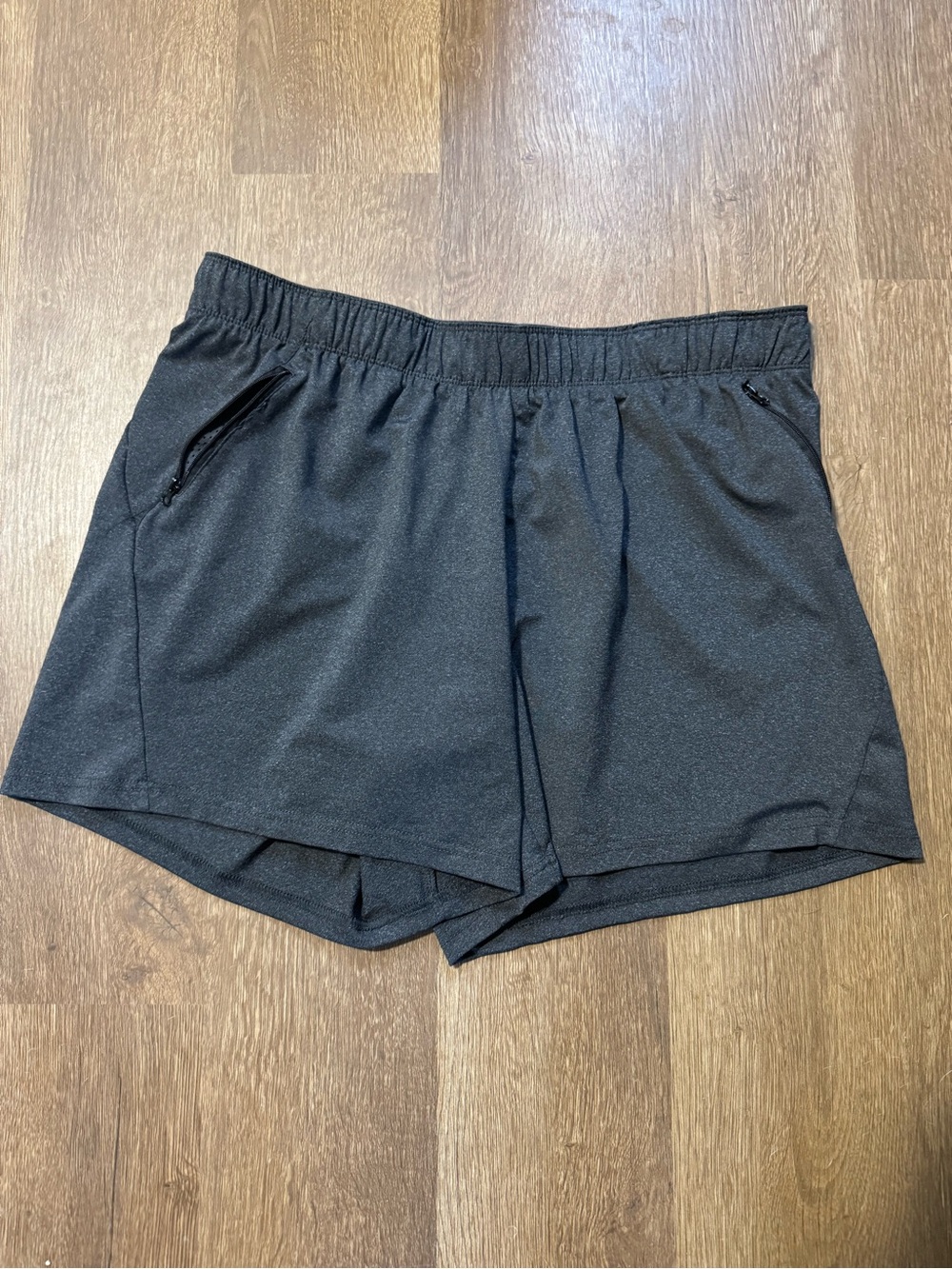 Liberty Pro Women’s Black Athletic Running Shorts XL Drawstring Zipper Pockets